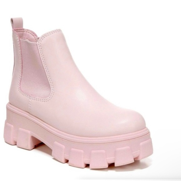 Circus by Sam Edelman Darielle Lug Sole Chelsea Booties Pink Size 9.5 Women’s - Picture 1 of 16